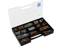 LUX Súprava skrutiek a hmoždiniek z pozinkovanej oceľe 620-dielna LUX Súprava skrutiek a hmoždiniek z pozinkovanej oceľe 620-dielna