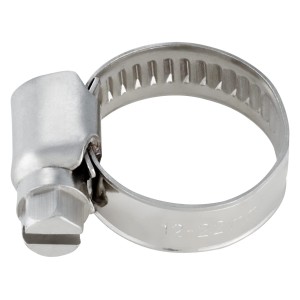 Nerezová hadicová spona, 12-22 mm, pre bezpečné hadicové spoje.