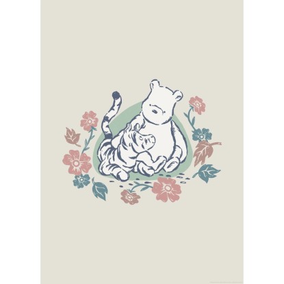 Komar Plagát Disney Winnie the Pooh Flowers and Friends 50 cm x 70 cm