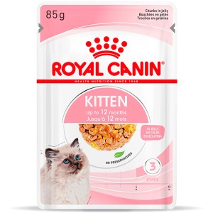 Royal Canin Kitten mokré krmivo v želé, 85g kapsička pre mačiatka do 12 mesiacov.