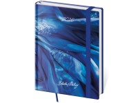 Helma 365 Diár týždenný B6 Vario 2026, Matragi Blue s gumičkou