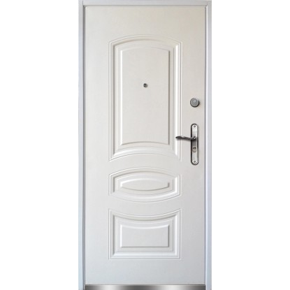 O.K. Doors Vonkajšie oceľové vchodové dvere RA13-02, biele, 90 Ľ