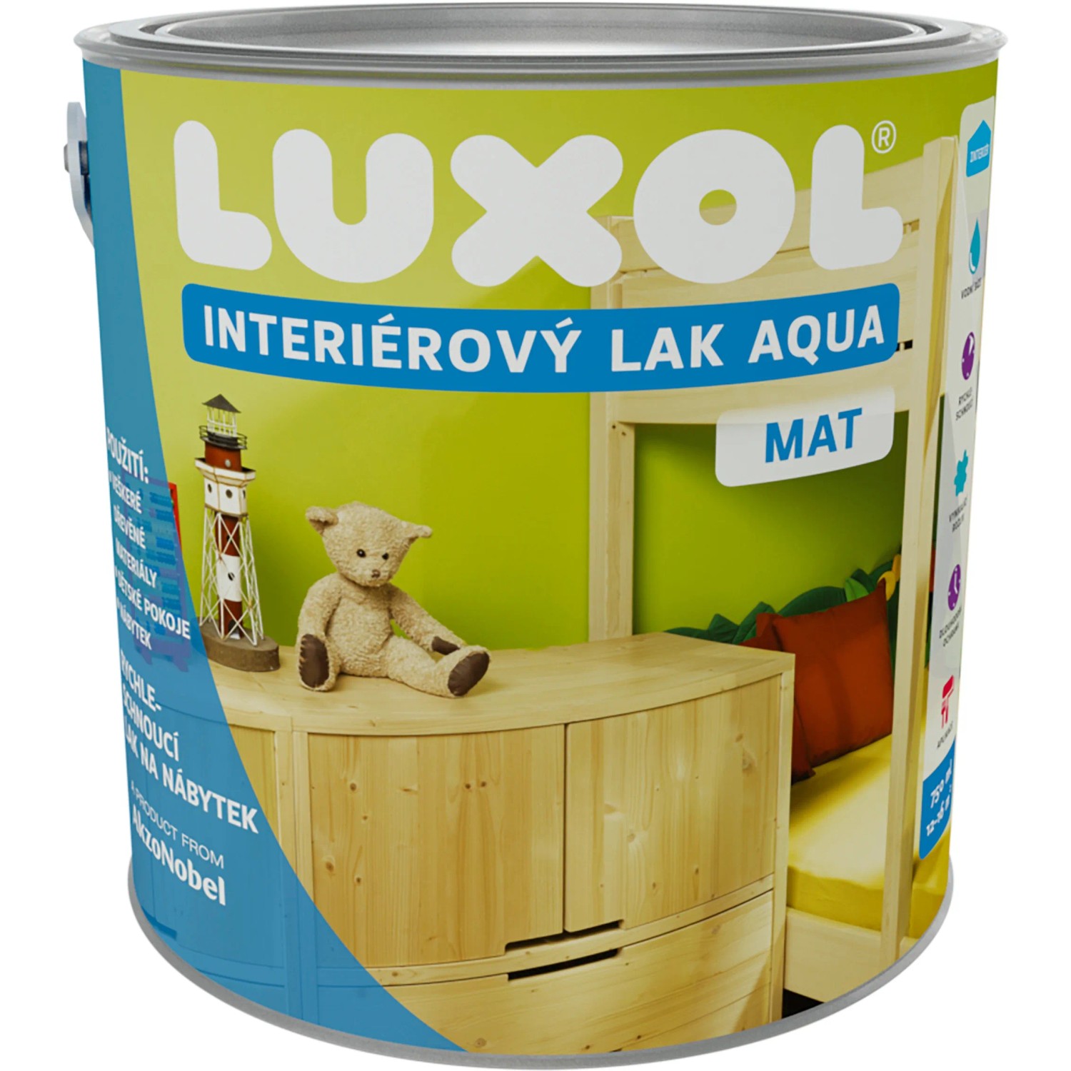 E-shop LUXOL Interiérový lak AQUA matný 2,5 l