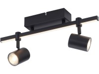 Paul Neuhaus LED stropné svietidlo BARIK čierne 40 x 10,5 cm