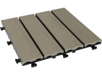 OBI WPC dlaždice s CLICK systémom svetlo sivá 30 x 30 x 2,4 cm, 6 ks