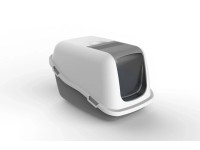 Toaleta pre mačky bielo-sivá 57 x 39 x 41 cm