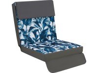 Podsedák pre 3-miestnu hollywoodsku hojdačku Talca, antracit/vzor listov, 1 ks