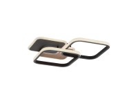 Just Light Stropné LED svietidlo Sevent, 36W, 4700lm, dekor dreva, 39,4 x 46 cm