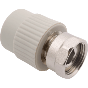 FV-Plast Prechodka PPR s kovovým závitom a prevlečnou maticou 20 mm x 1/2"