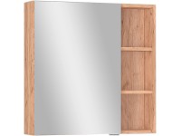 Astor Zrkadlová skrinka Sven s vonkajšími poličkami, sv. dub, 65 x 65 x 16,1 cm