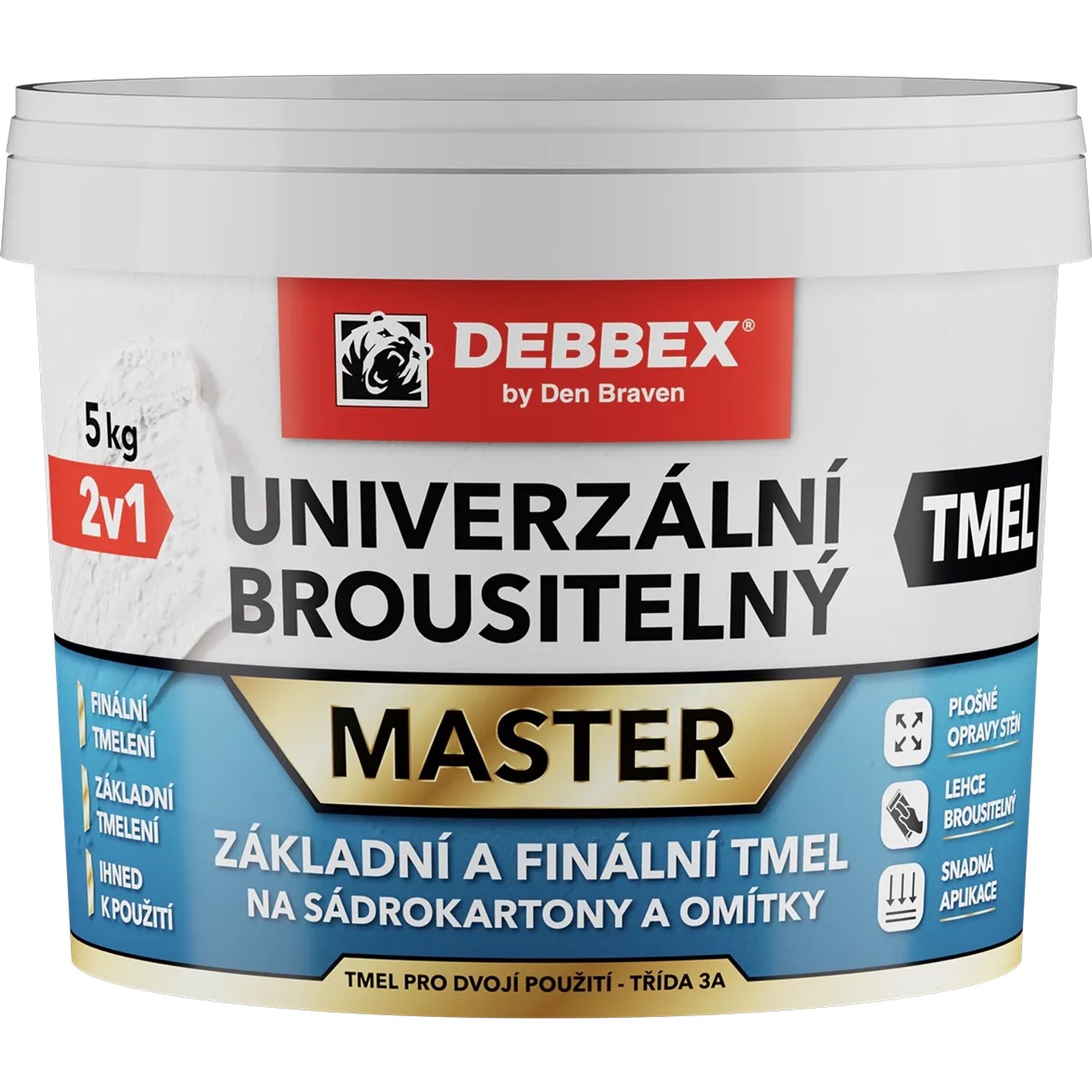 E-shop Den Braven Univerzálny brúsiteľný tmel 1,5 kg
