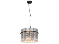 GLOBO Závesné svietidlo GORLEY čierne 1 x E27 max. 60 W, pr. 40 x 150 cm