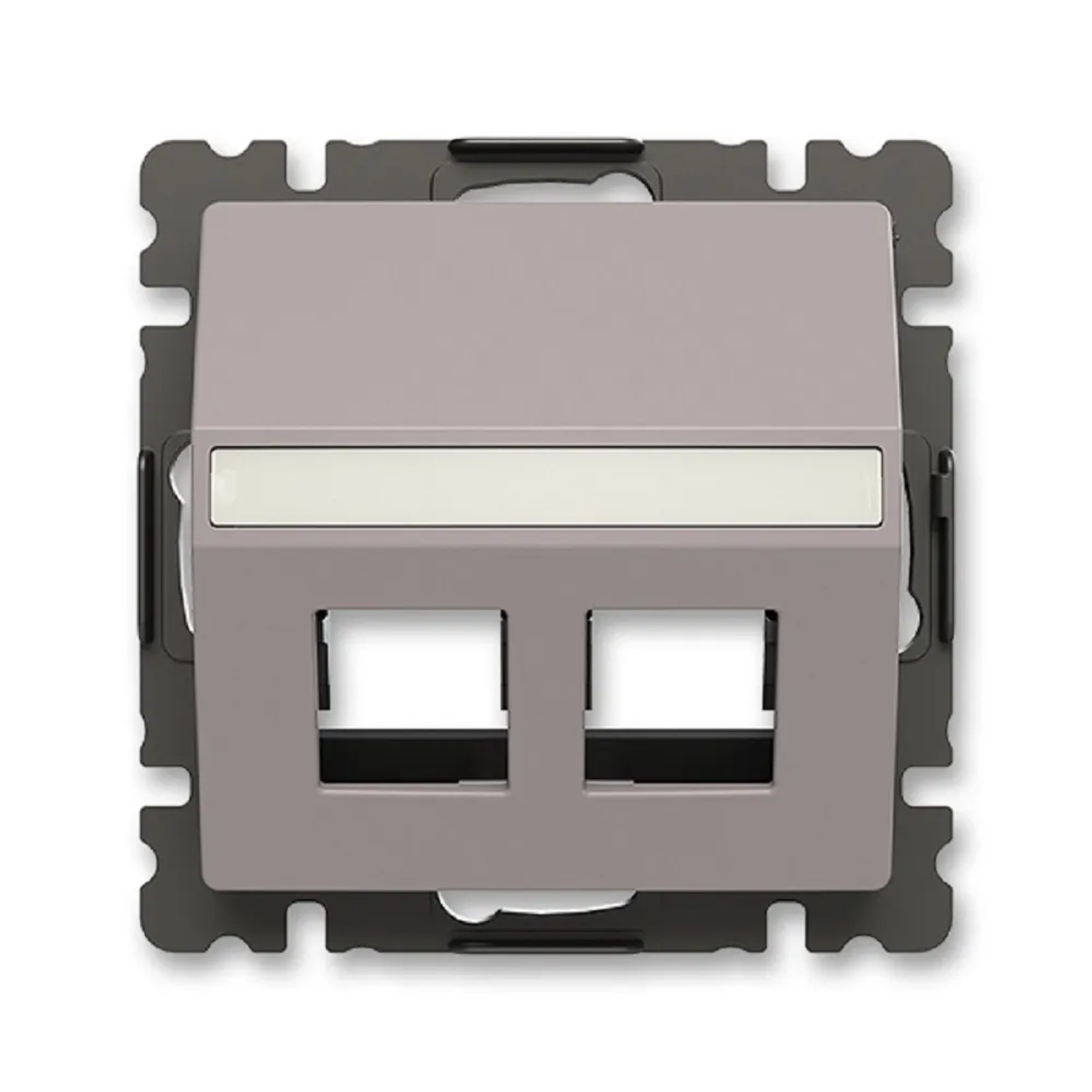 E-shop ABB Kryt zásuvky komunikačnej 2x Zoni, greige