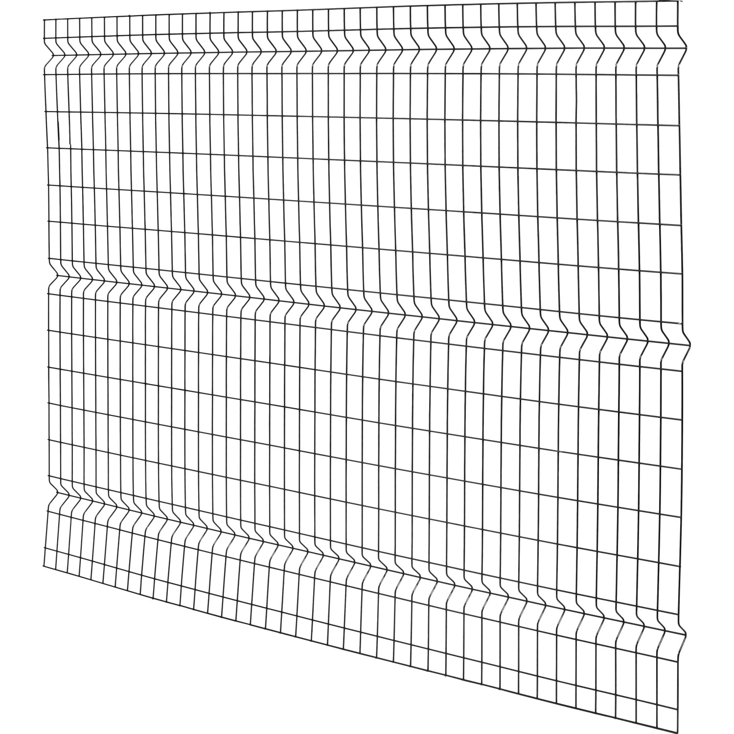 E-shop Jednoduché zvárané 3D pletivo antracitová 150 x 200 cm