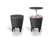 Keter Koktejlový stôl Cool Bar, priemer. 49,5 x 57-84,5 cm