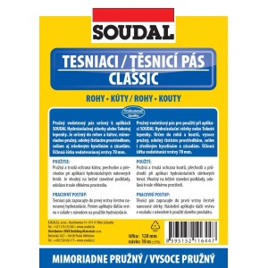 Soudal tesniaca páska Classic pre rohy a kúty, príslušenstvo izolačných materiálov.