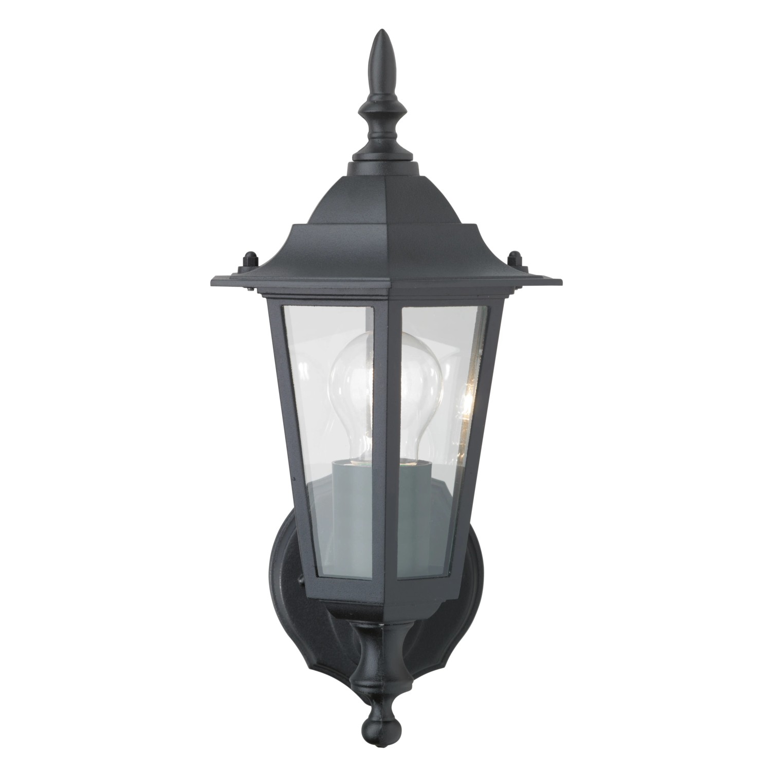 E-shop OBI Vonkajšie svietidlo MOLINELLA čierne 1xE27 max.60W IP44 35x17cm spod. uchyt.