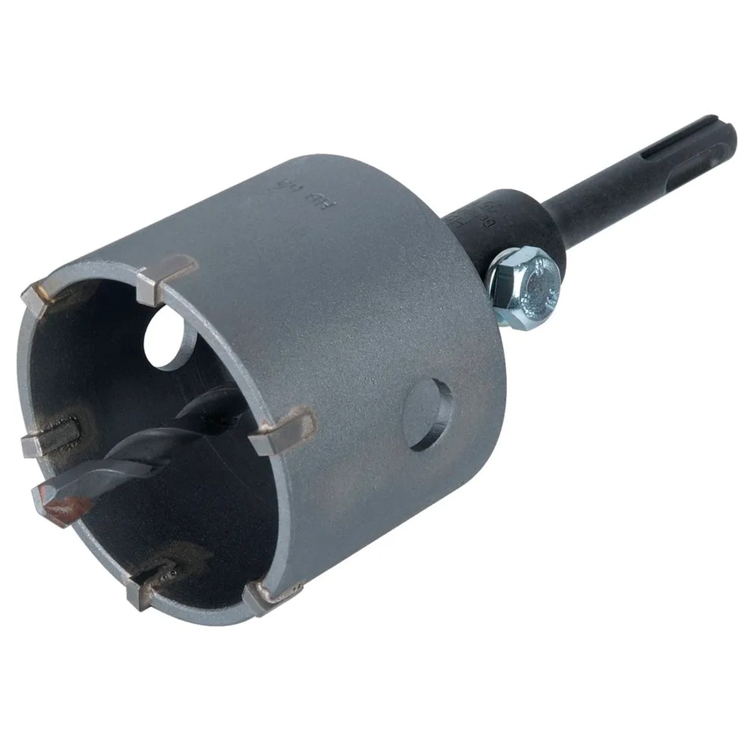 E-shop Wolfcraft Vŕtacia korunka osadená tvrdokovom s upínacím tŕňom SDS-plus, pr. 68mm