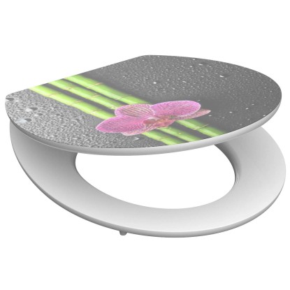 Eisl WC doska Asia drevené jadro s automatickým sklápaním