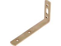 Záclonový uholník nažlto pozinkovaný 120 mm x 55 mm x 17 mm