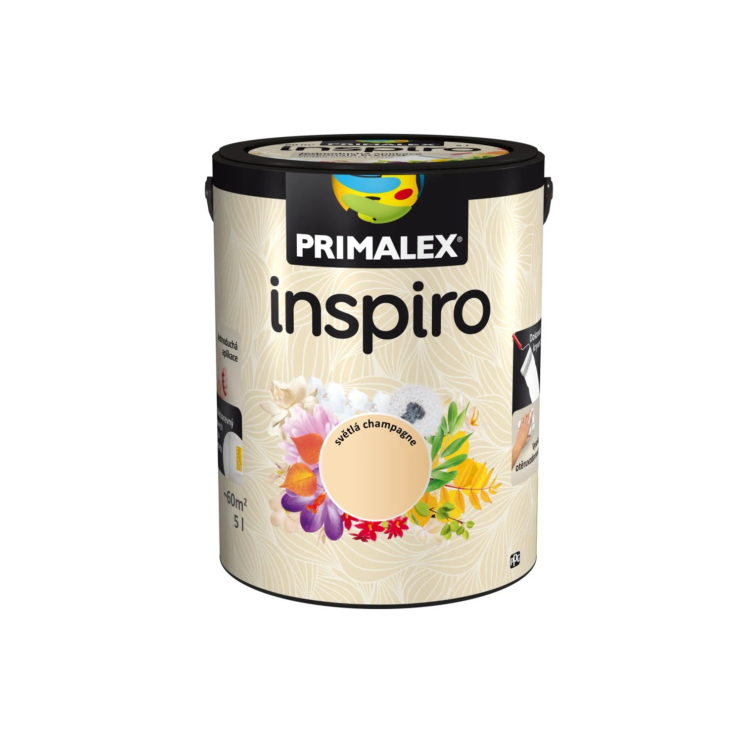 E-shop PRIMALEX Farebný vnútorný maliarsky náter Inspiro svetlá champagne 5 l