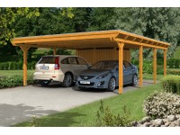 Skan Holz Prístrešok na auto Emsland EPDM s odkl. priest. dub sv. 613 x 846 cm