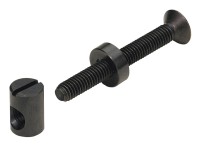 Hettich Spojovacie kovanie s priečnym valčekom M6 x 50 mm čiernená oceľ, 8 ks