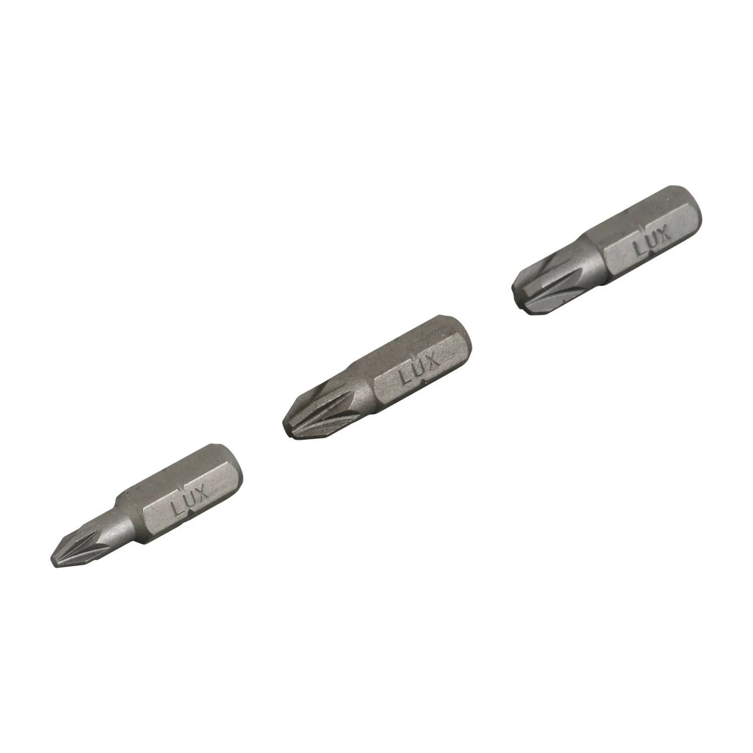 E-shop LUX-TOOLS Súprava štandardných bitov PZ1 PZ2 PZ3 dĺžka 25 mm