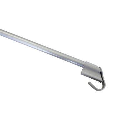 Gardinia Rozperná vitráž pr. 10/12 mm, strieborná 75-125 cm