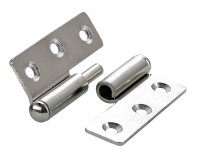 Hettich Nábytkový záves tupý, ľavý, poniklovaný, 2 ks, 50 x 40 x 1,5 mm