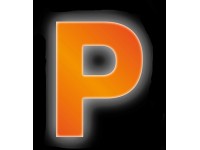 Conacord Reflexné domové písmeno P, oranžové, 8 cm