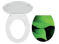 Ferro WC sedátko WC/SOFTNATURE, biely duroplast, plastové závesy, oválne