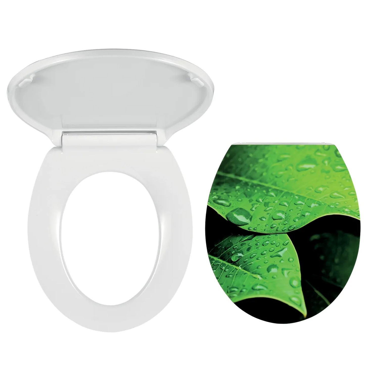 E-shop Ferro WC sedátko WC/SOFTNATURE, biely duroplast, plastové závesy, oválne