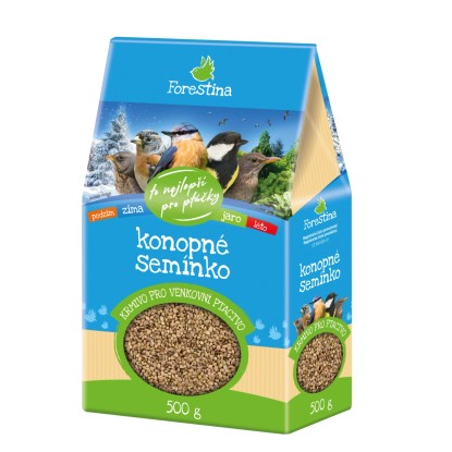 Forestina Krmivo pre vonkajšie vtáctvo konopné semienko 500 g