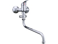 Kombinovaná nástenná páková batéria Secchia chrómovaná rozteč 100 mm