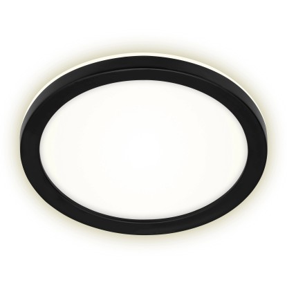 Brilo Vonkajšie LED svietidlo Frankfurt okrúhle čierne 210 x 28 mm