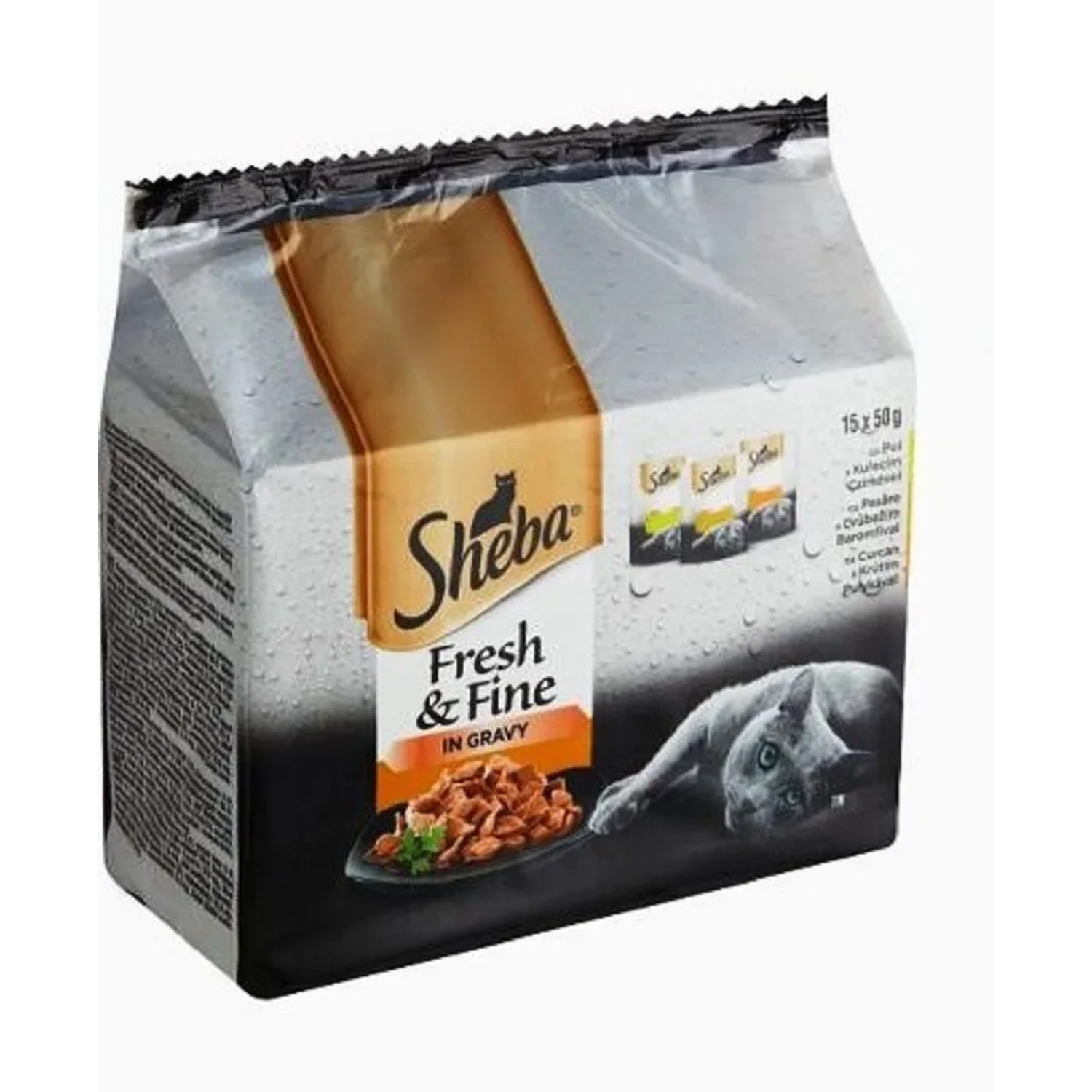 E-shop Sheba Kapsička pre mačky hydinový výber 15 x 50 g