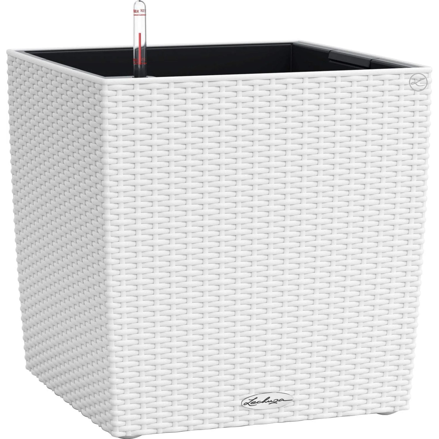 E-shop Lechuza Kvetináč Cube Cottage 30 biely, 300 x 295 x 295 mm