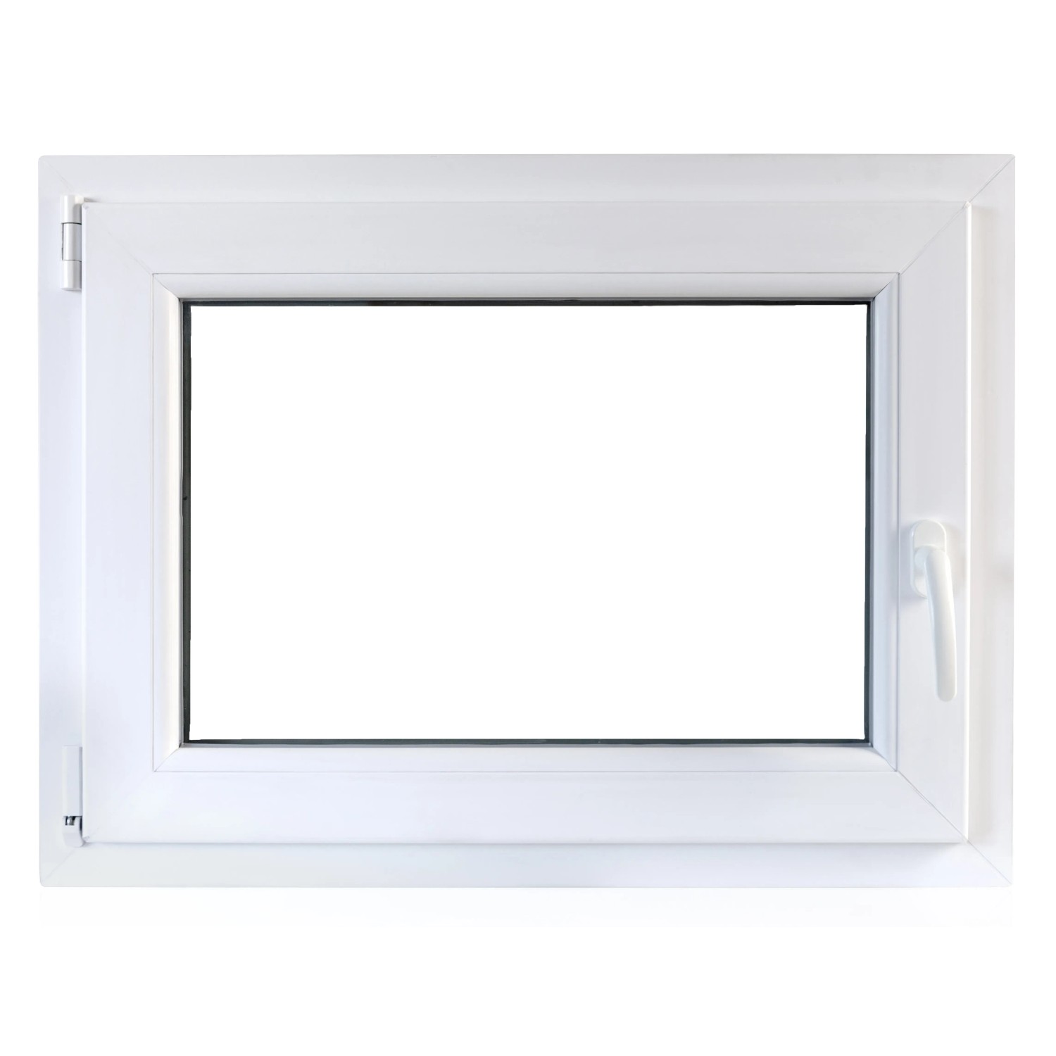 E-shop TeraGlass Okno plastové TP4000, biele, 600 x 600 x 60 mm, Ľ