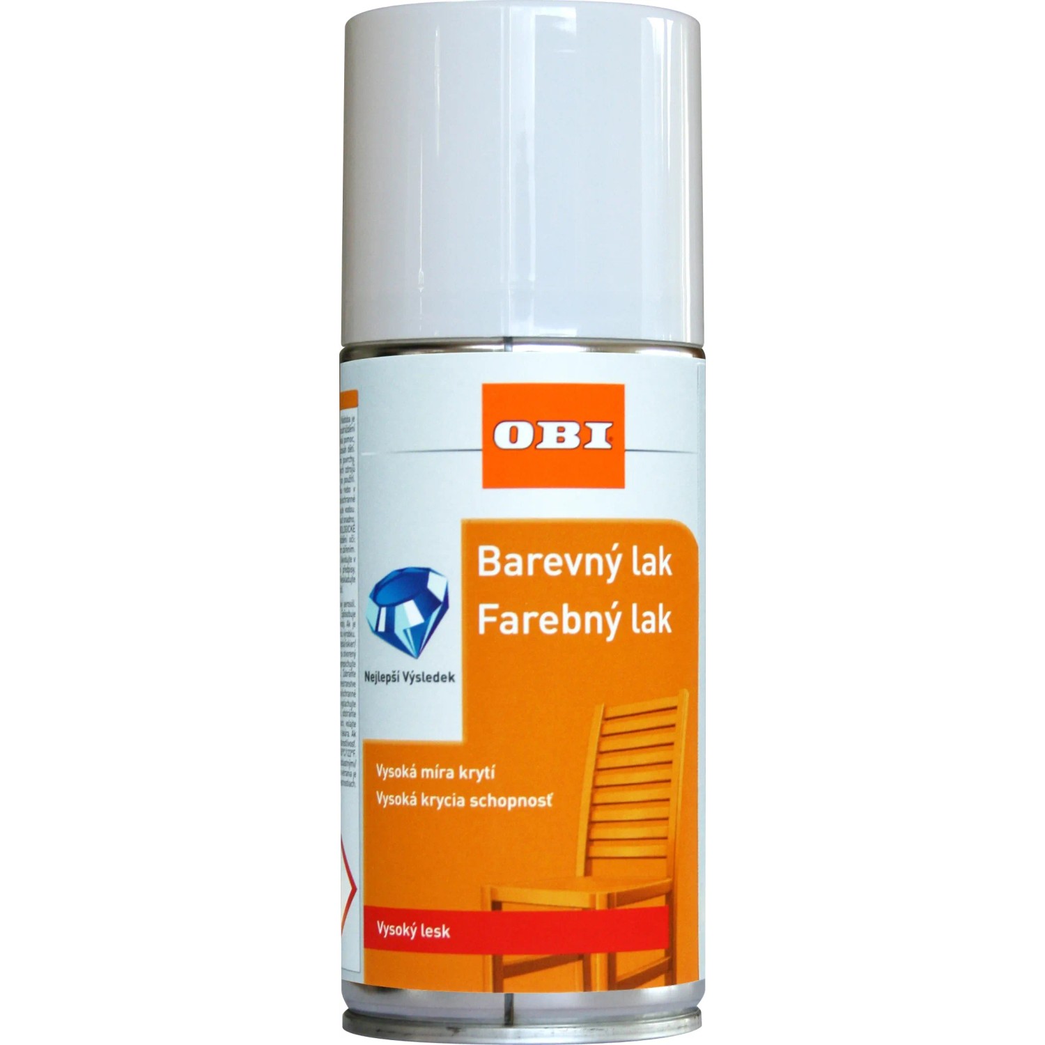 E-shop OBI Lak v spreji vysoko lesklý RAL 9010 biela 150 ml