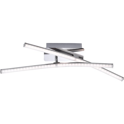 Just Light. Stropné LED svietidlo Simon, 2x5 W, oceľ, 10 x 51 x 59 cm