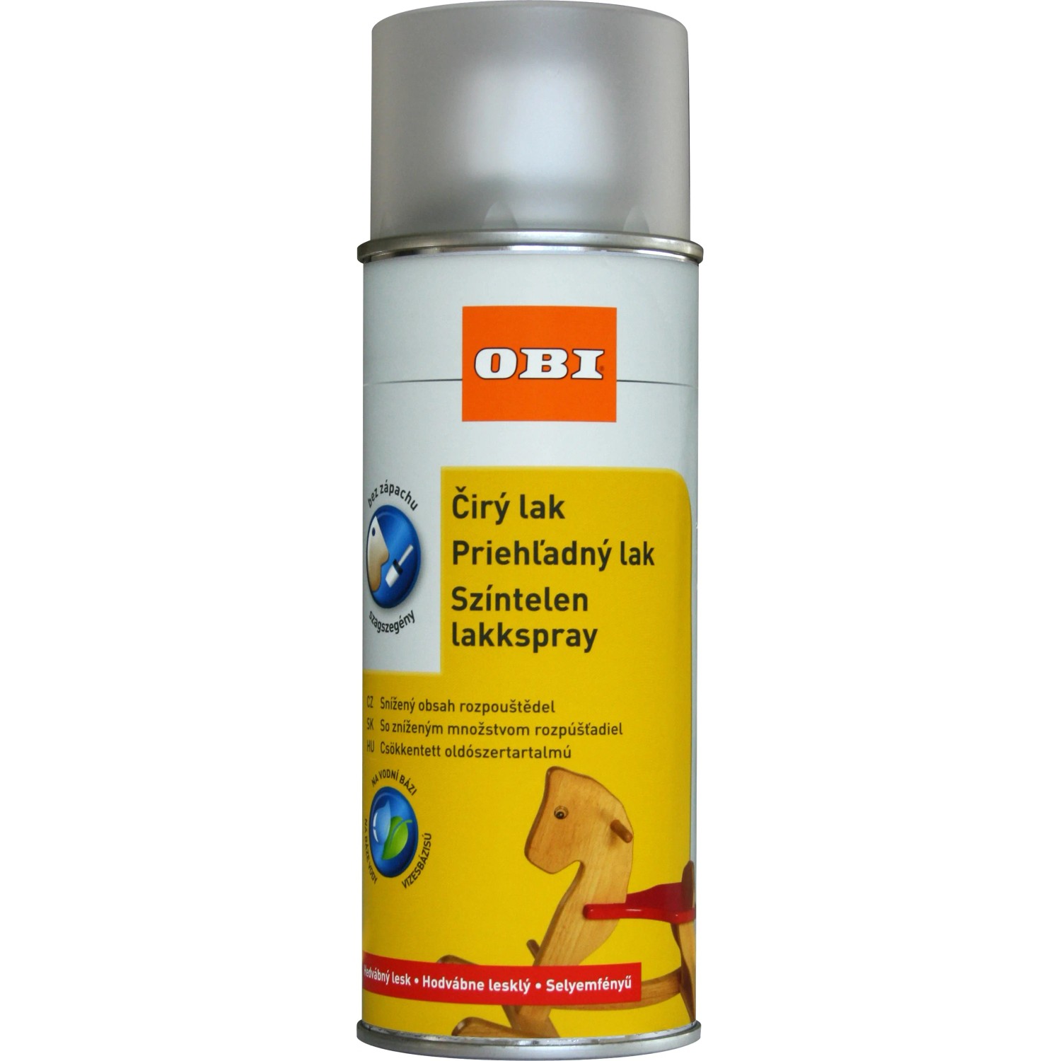 E-shop OBI Sprej na báze vody pololesklý bezfarebný 400 ml