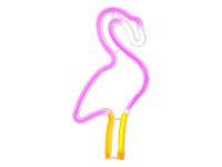 Kaemingk LED/USB neónová nástenná dekorácia plameniak 1,2 x 14,5 x 28,5 cm