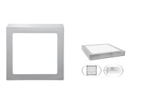 Ecoplanet LED prisadené svietidlo RAFA 2 chrómové 300 x 300 x 30 mm