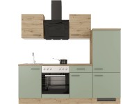 Flex-Well Kuchyňa Cara 220 cm/typ 1 - chladnička/rúra/varná doska/digestor/drez