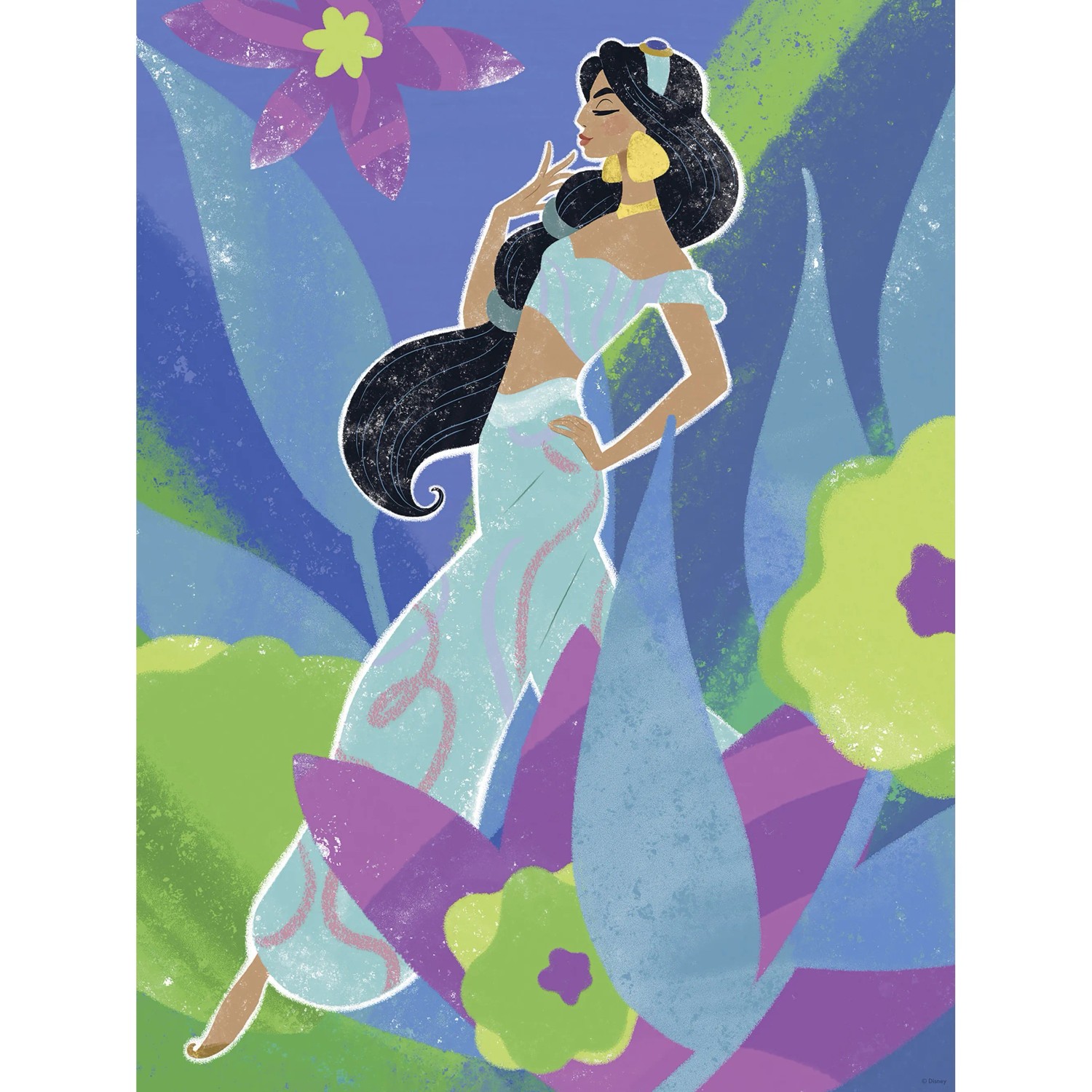 E-shop Komar Plagát Disney Princess Jasmine in Blue 30 x 40 cm