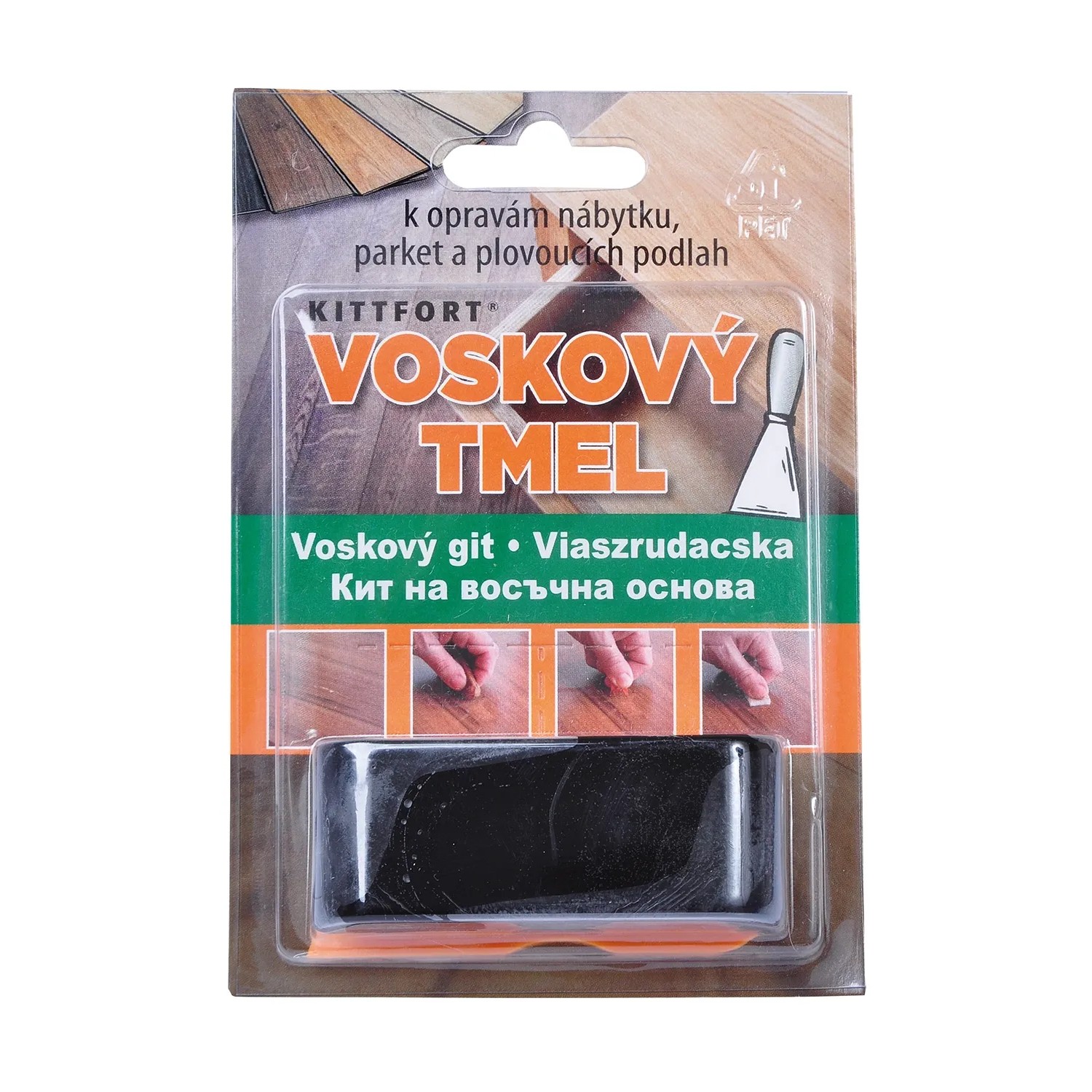 E-shop Kittfort Voskový tmel Profi čierny