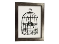 Bondecor Fotorámček plastový štruktúrovaný, lišta 16/11 mm, kovový, 10 x 15 cm