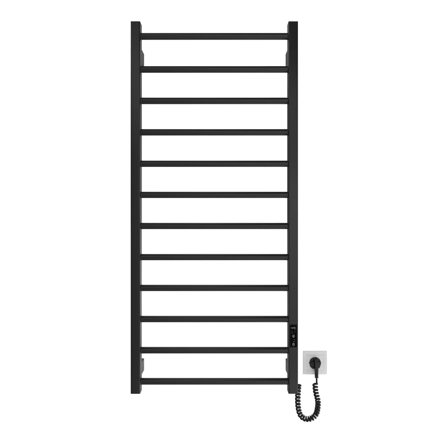 E-shop Wterm Kúpeľňový radiátor elektrický HF Leeds čierny matný 1170 x 530 mm
