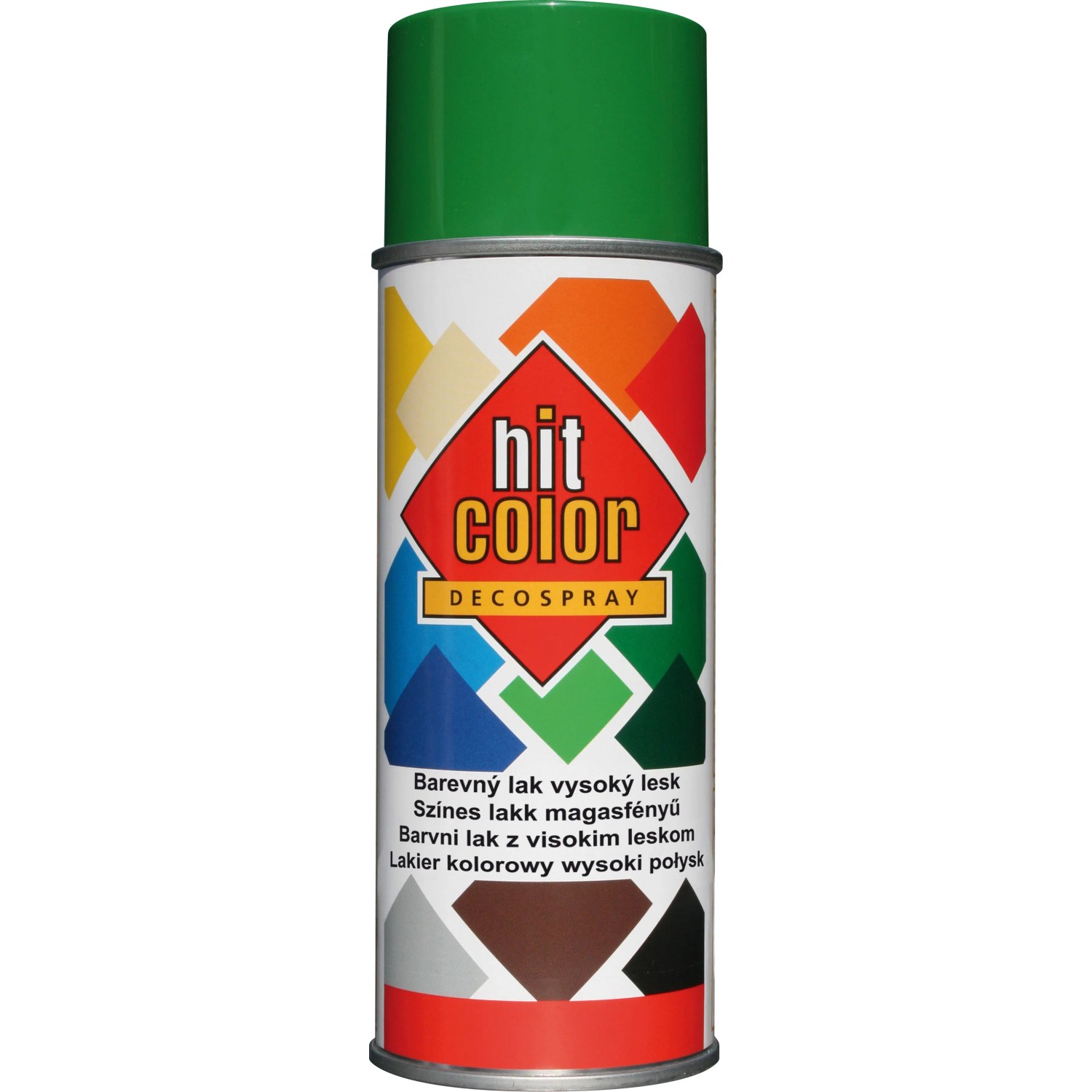 E-shop hitcolor Dekoratívny lak v spreji vysoký lesk RAL 6001 smaragdovo zelený 400 ml